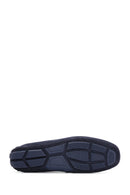 Men's Navy Blue Suede Leather Casual Loafer | Derimod