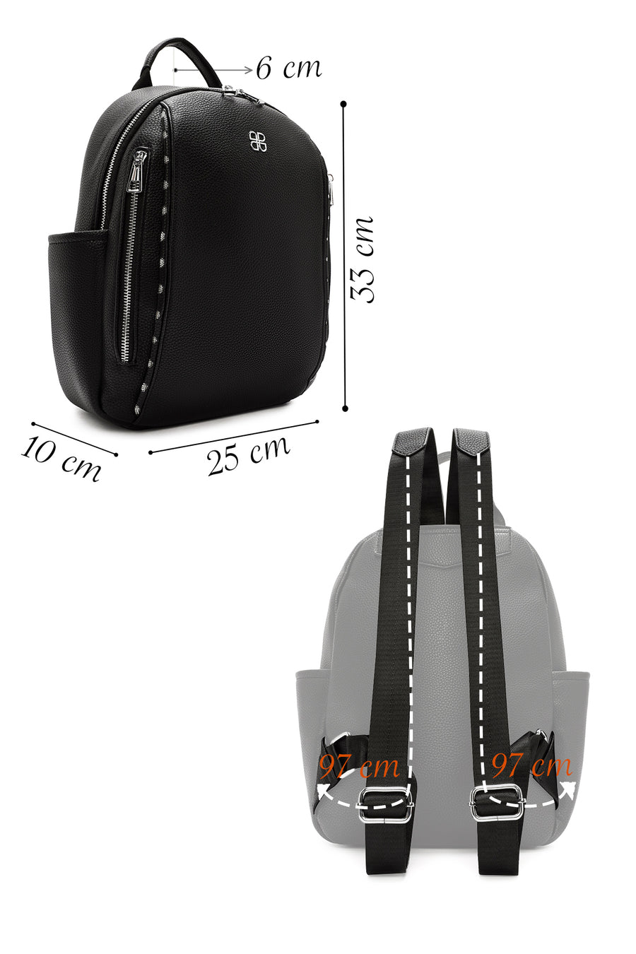 Women's Black Backpack