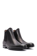 Men's Black Leather Chelsea Boots | Derimod