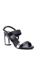 Women's Black Thick Heeled Sandals | Derimod
