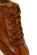 Men's Tan Thick Sole Lace Up Leather Sneaker | Derimod