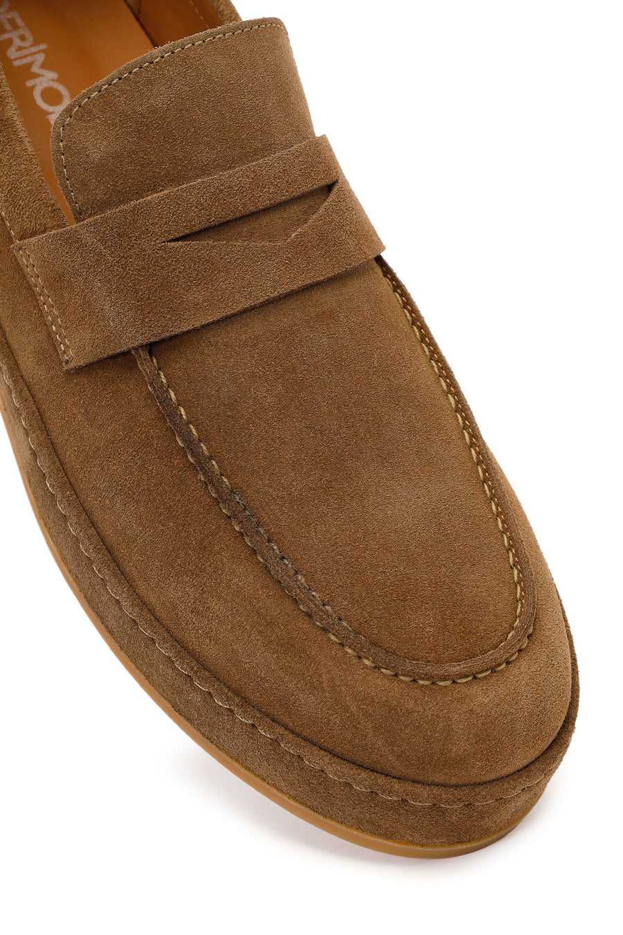 Men's Tan Suede Leather Loafers