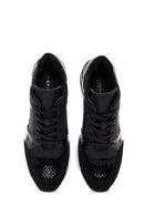 Women's Black Wedge Heeled Sneaker | Derimod