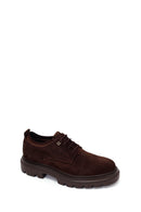Male Brown Lace-up Suede Casual Shoes | Derimod