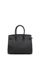 Women's Black Faux Leather Handbag | Derimod