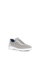 Geox Men's Gray Nebula Lace-Up Fabric Sneaker | Derimod