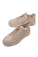 Derimod Fly Erkek Gri Bağcıklı Deri Casual Sneaker | Derimod