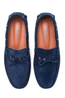 Erkek Lacivert Süet Deri Casual Loafer | Derimod