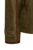 Liberty Woman Khaki Suede Jacket | Derimod