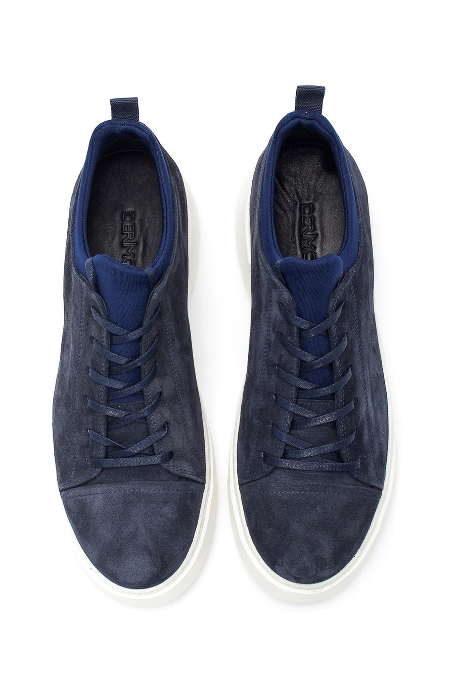 Erkek Mavi Süet Deri Sneaker