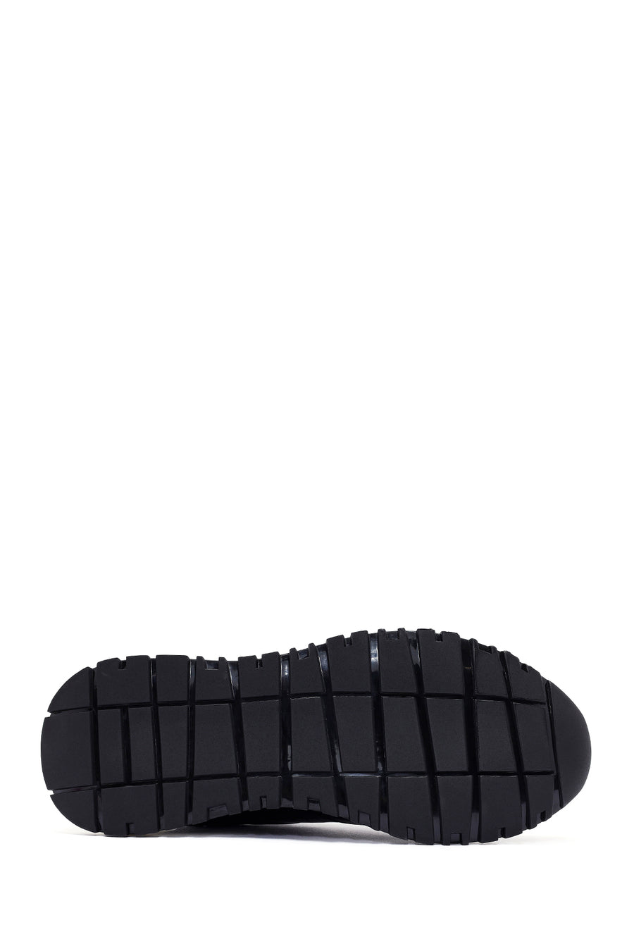 Men's Black Lace-up Leather Sneaker