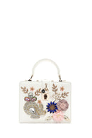 Women's White Stone Handbag | Derimod