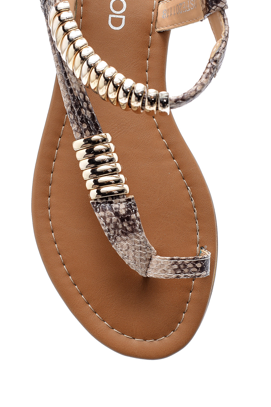 Women's Snakeskin Patterned Sandals