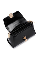 Women's Black Long Strap Patent Leather Crossbody Bag | Derimod