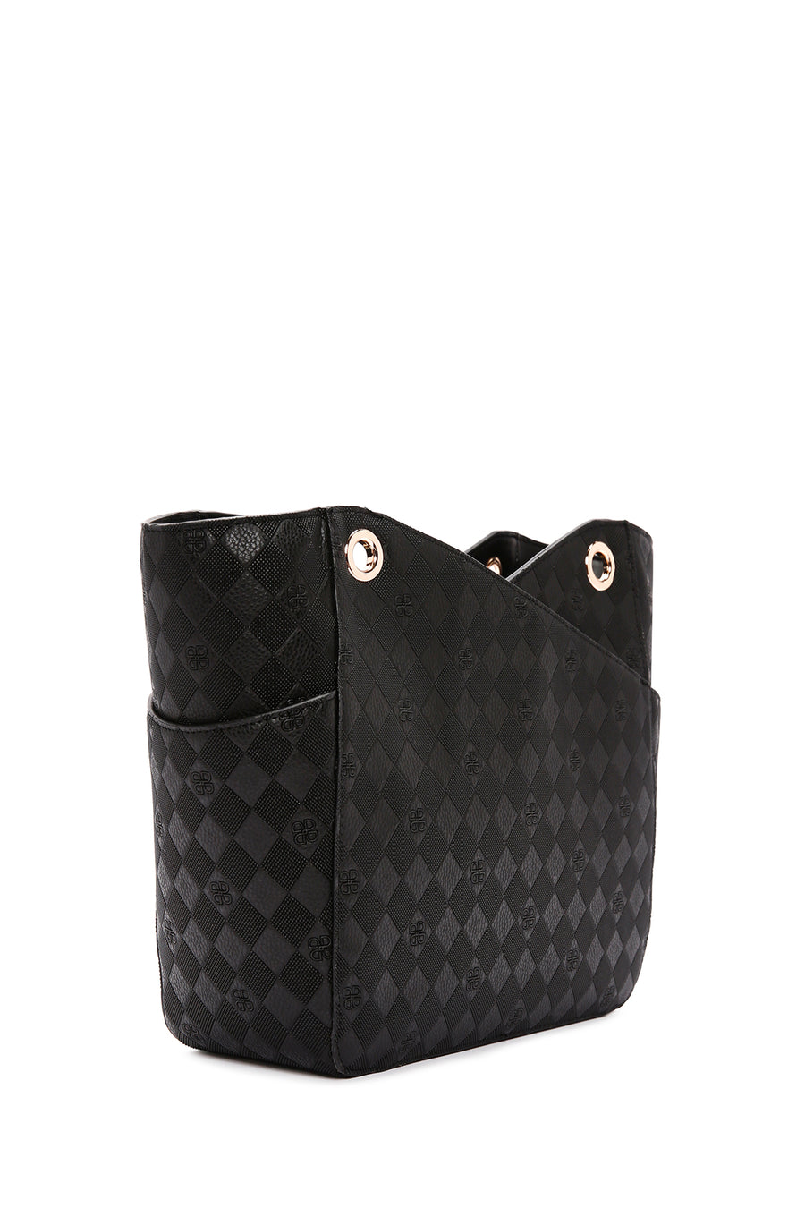 Women's Black Printed Shoulder Bag