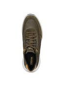 Geox Men's Green Pg1X Abx Laced Waterproof Leather Sneaker | Derimod