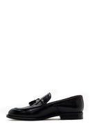 Men's Black Tasseled Leather Loafer | Derimod