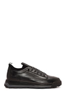 Men's Black Lace-up Leather Sneaker | Derimod