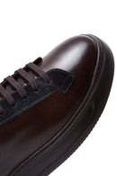 Men's Brown Leather Thick Sole Sneaker | Derimod