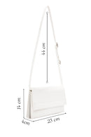 Women's White Faux Leather Crossbody Bag | Derimod