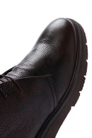 Men's Brown Leather Casual Boots | Derimod