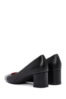 Derimod Gritti Women's Black Heeled Leather Shoes | Derimod