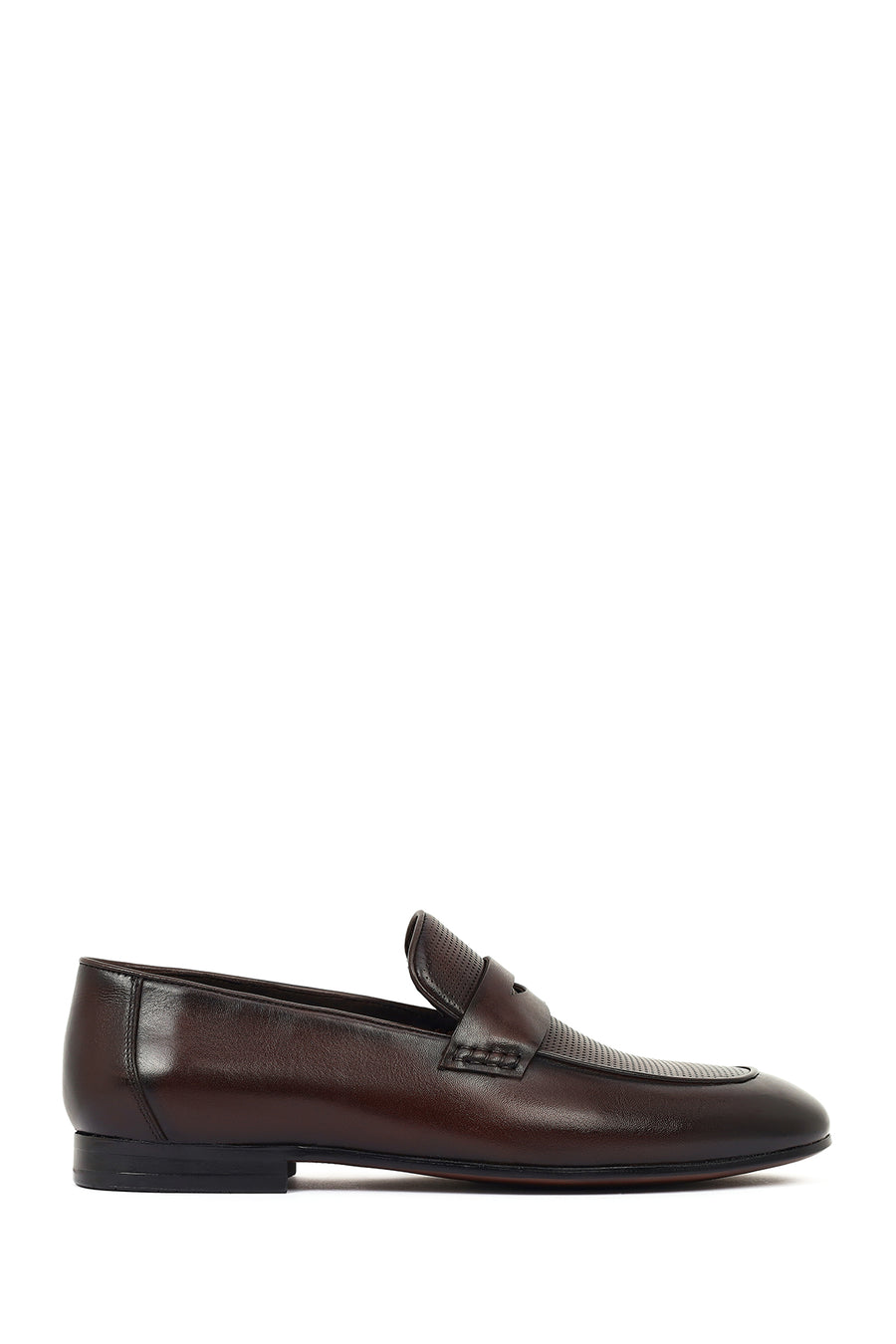 Derimod Black Erkek Kahverengi Deri Klasik Loafer 26SFD695014 | Derimod