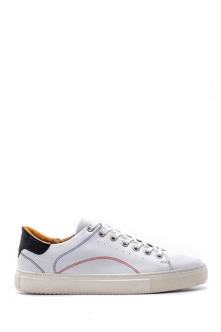 Men's Leather Sneaker with Stitching Detail 20SFD340418 | Derimod