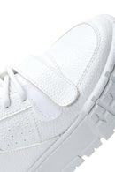 Women's White Thick Sole High Top Sneaker | Derimod