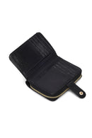 Women's Black Patent Leather Wallet | Derimod