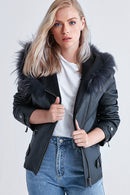 Hera Women's Leather Jacket | Derimod