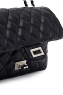 Woman Black Chain Strap Quilted Shoulder Bag | Derimod