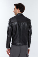 Martin Men's Black Leather Jacket | Derimod