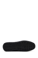 Men's Black Buckled Leather Loafer | Derimod
