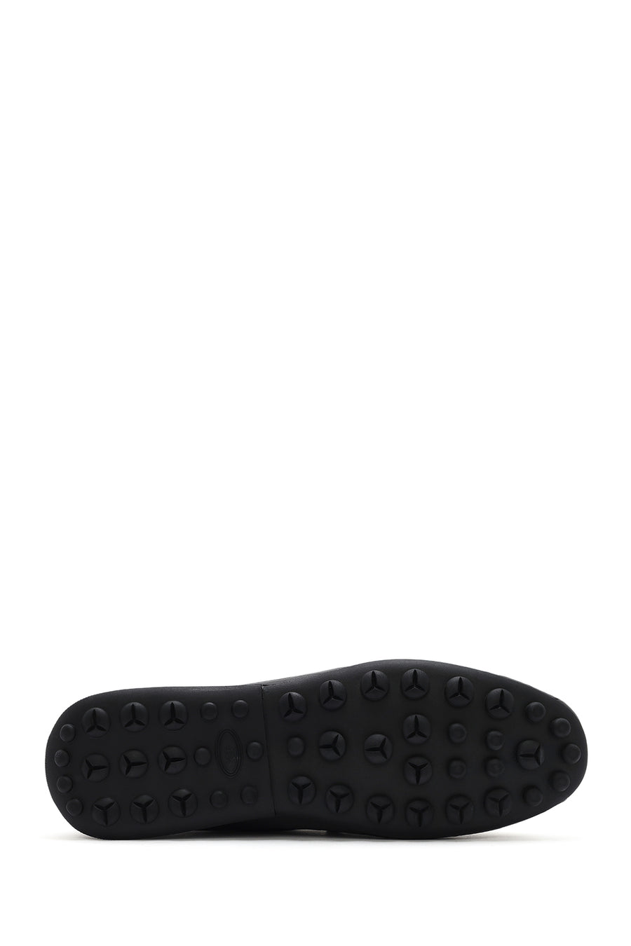 Men's Black Buckled Leather Loafer