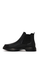 Male Black Leather Chelsea Boots | Derimod