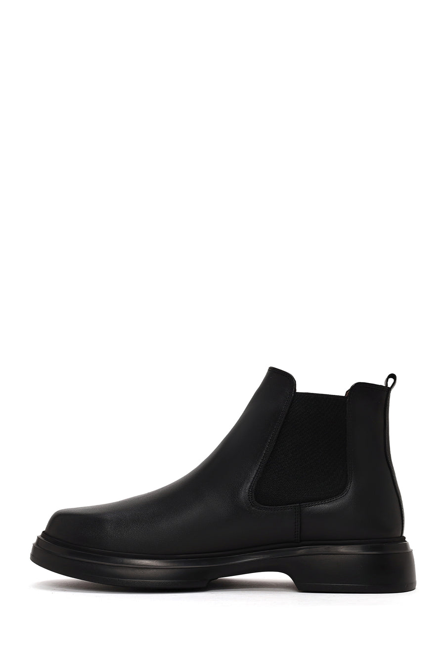 Male Black Leather Chelsea Boots