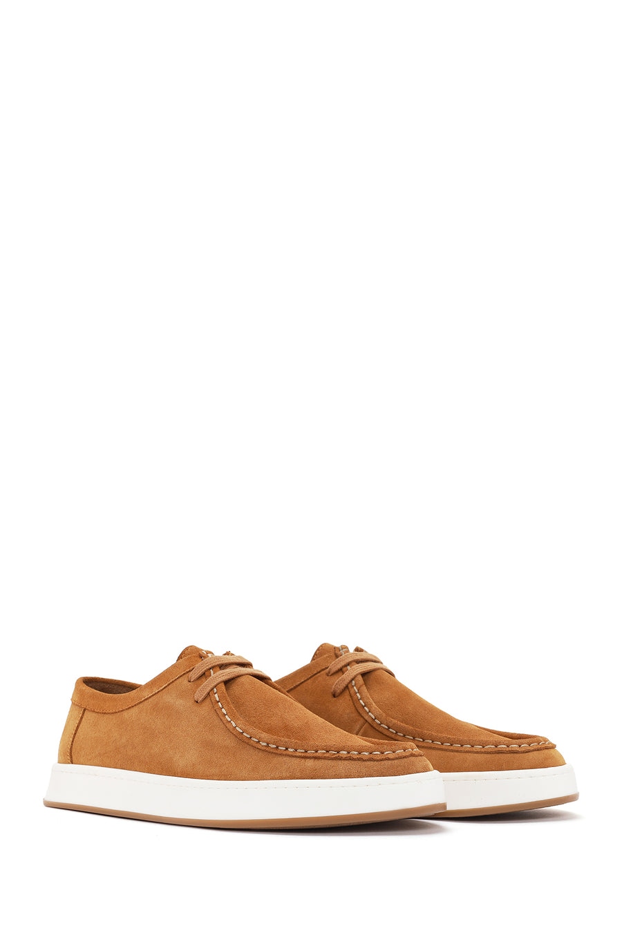 Men's Mustard Lace-Up Suede Leather Casual Shoes
