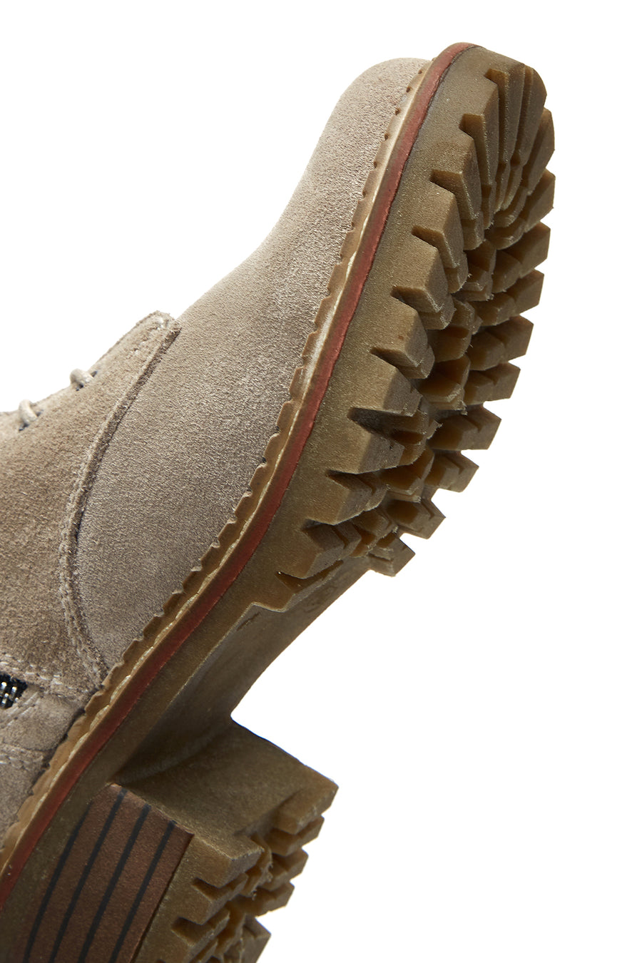 Women's Beige Suede Leather Heeled Boots