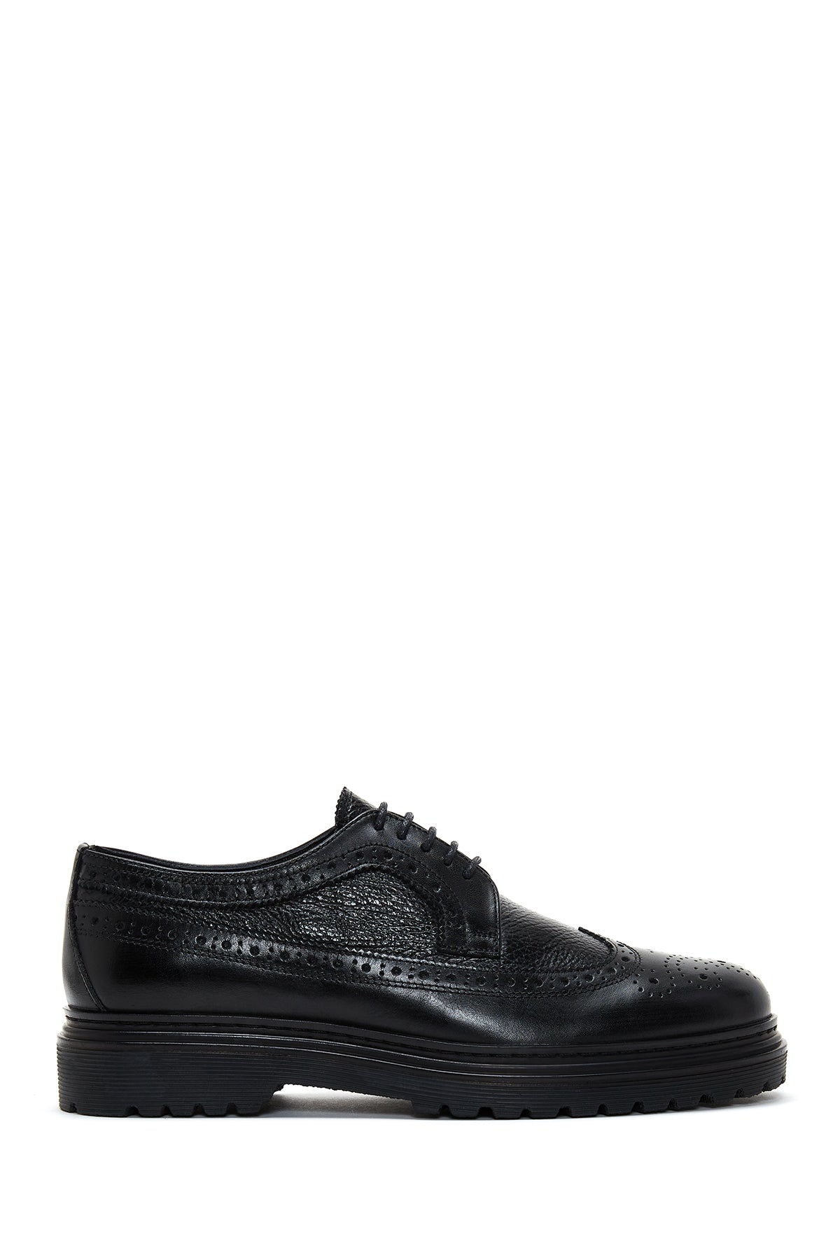 Men's Black Leather Casual Shoes 23WFD610314 | Derimod