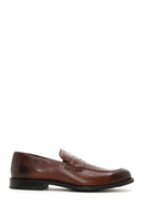 Men's Brown Plus Size Leather Classic Shoes | Derimod