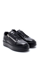 Men's Leather Zipper Detailed Sneaker | Derimod