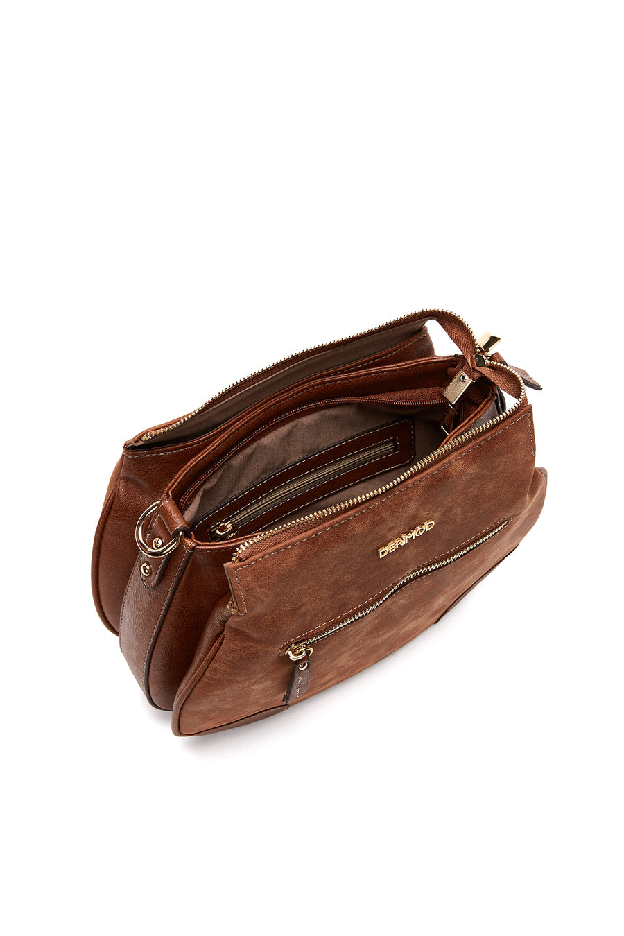 Women's Tan Strap Shoulder Bag