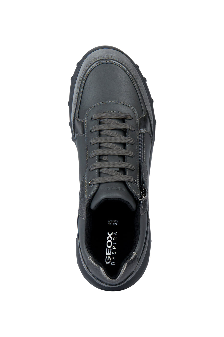 Geox Kadın Gri Alleniee Süet Detaylı Sneaker