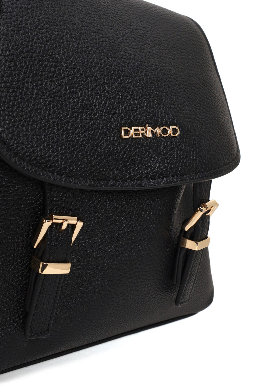 Woman Black Backpack with Accessories