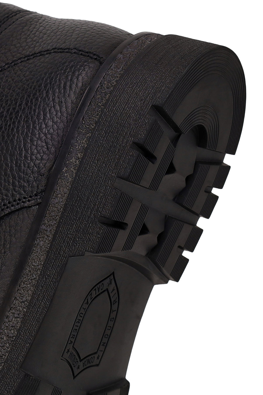 Male Black Lace-up Leather Casual Boots