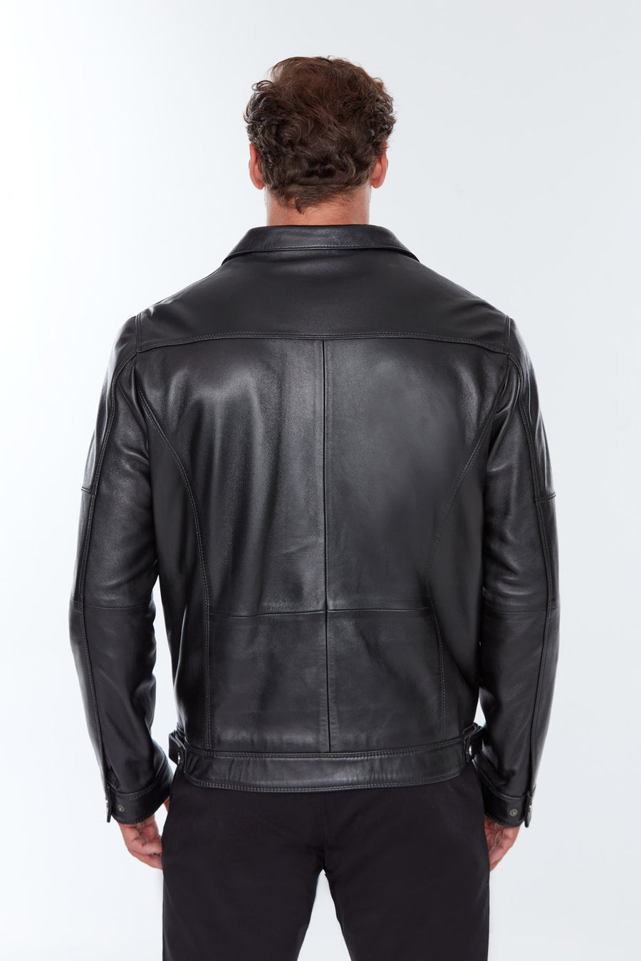 Muller Men's Black Leather Jacket