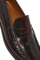 Men's Burgundy Leather Classic Shoes | Derimod