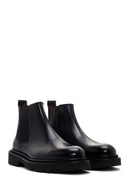 Men's Black Chelsea Leather Boots | Derimod