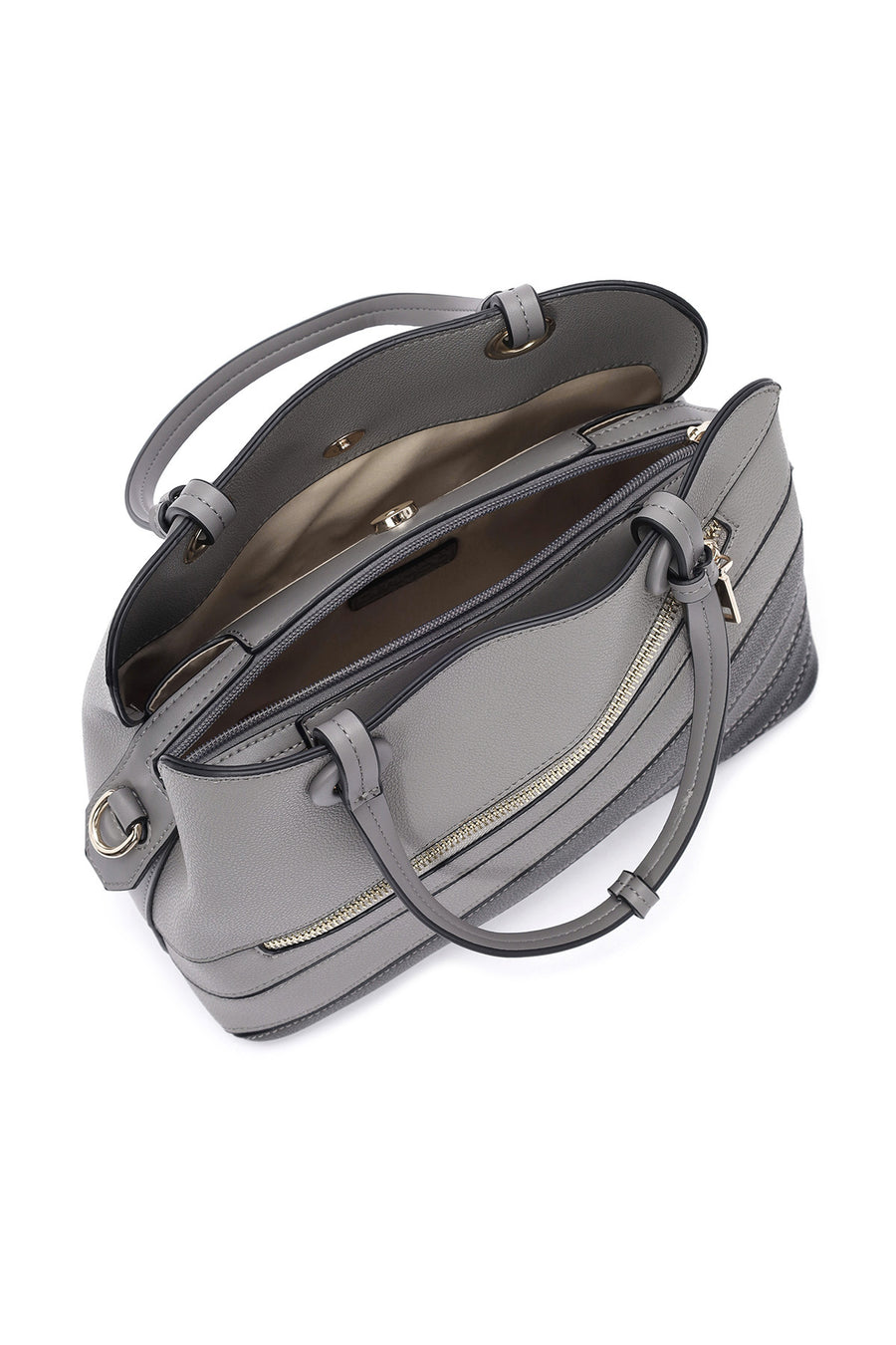 Women's Gray Long Strap Shoulder Bag